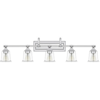 Quoizel Nicholas Five Light Bath Fixture in Polished Chrome - NLC8605C