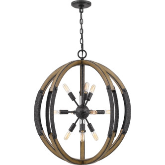 Quoizel - QOP5181OK - Ten Light Pendant - Babaton - Old Black Finish Quoizel - QOP5181OK - Ten Light Pendant - Babaton - Old Black Finish