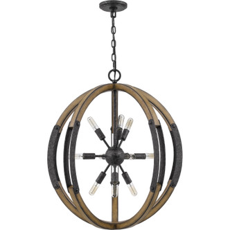 Quoizel Babaton Ten Light Pendant in Old Black Finish - QOP5181OK Quoizel Babaton Ten Light Pendant in Old Black Finish - QOP5181OK