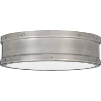 Quoizel Ahoy LED Flush Mount in Antique Polished Nickel - QF5224AP Quoizel Ahoy LED Flush Mount in Antique Polished Nickel - QF5224AP