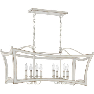 Quoizel Summerford Eight Light Island Chandelier in Antique White - SUM836AWH