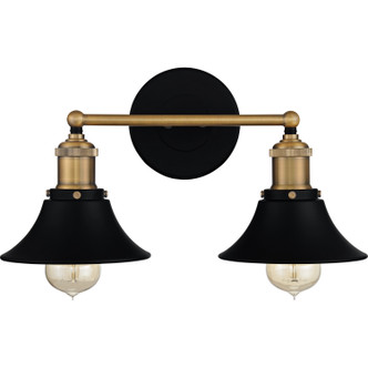 Quoizel Trafalgar Two Light Bath in Matte Black - TRF8615MBK