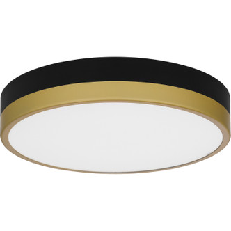 Quoizel Weldin LED Flush Mount in Matte Black Gold - WLN1611MBKG Quoizel Weldin LED Flush Mount in Matte Black Gold - WLN1611MBKG