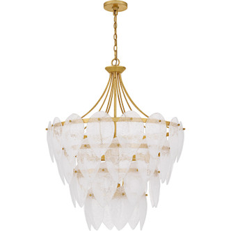 Quoizel Quoizel Pendant Seven Light Pendant in Gold Leaf - QP6766GFL Quoizel Quoizel Pendant Seven Light Pendant in Gold Leaf - QP6766GFL