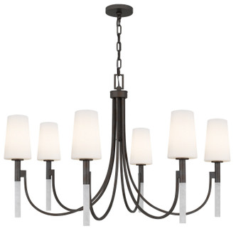 Quoizel - ELOU5040IN - Six Light Chandelier - Eloura - Iron Gate