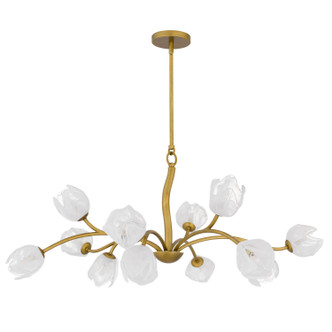 Quoizel Walker 12 Light Chandelier in Vintage Brass - WALK5040PVB