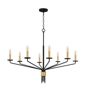 Quoizel Alexander Eight Light Chandelier in Matte Black - ALEX5040MBK