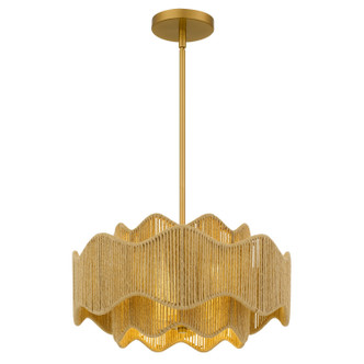 Quoizel - EVA2818BRG - Three Light Pendant - Evander - Brushed Gold