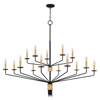 Quoizel Alexander 15 Light Chandelier in Matte Black - ALEX5055MBK