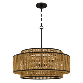 Quoizel Teton Five Light Pendant in Matte Black - TET2830MBK
