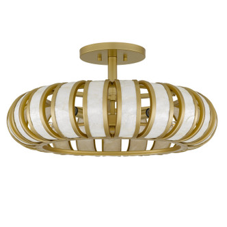 Quoizel Knight Five Light Semi-Flush Mount in Soft Gold - KNIG1722SGD