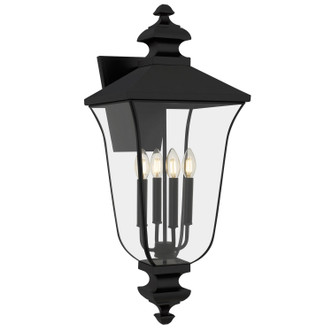 Quoizel - FARL8412MBK - Four Light Outdoor Wall Lantern - Farley - Matte Black