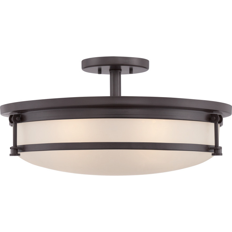 Quoizel - SLR1720WT - Five Light Semi Flush Mount - Sailor - Western Bronze Quoizel - SLR1720WT - Five Light Semi Flush Mount - Sailor - Western Bronze