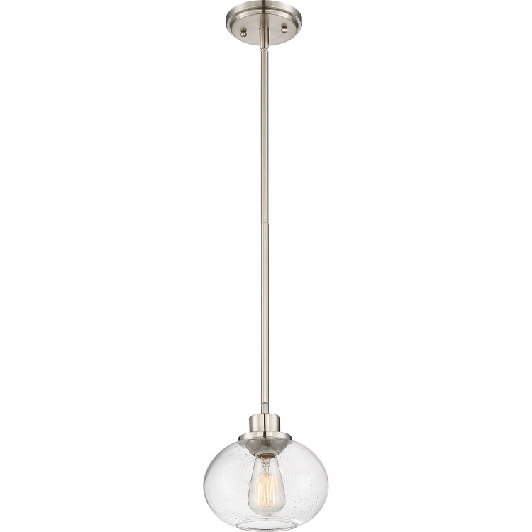Quoizel - TRG1508BN - One Light Mini Pendant - Trilogy - Brushed Nickel Quoizel - TRG1508BN - One Light Mini Pendant - Trilogy - Brushed Nickel