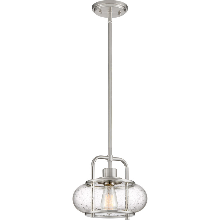 Quoizel - TRG1510BN - One Light Mini Pendant - Trilogy - Brushed Nickel