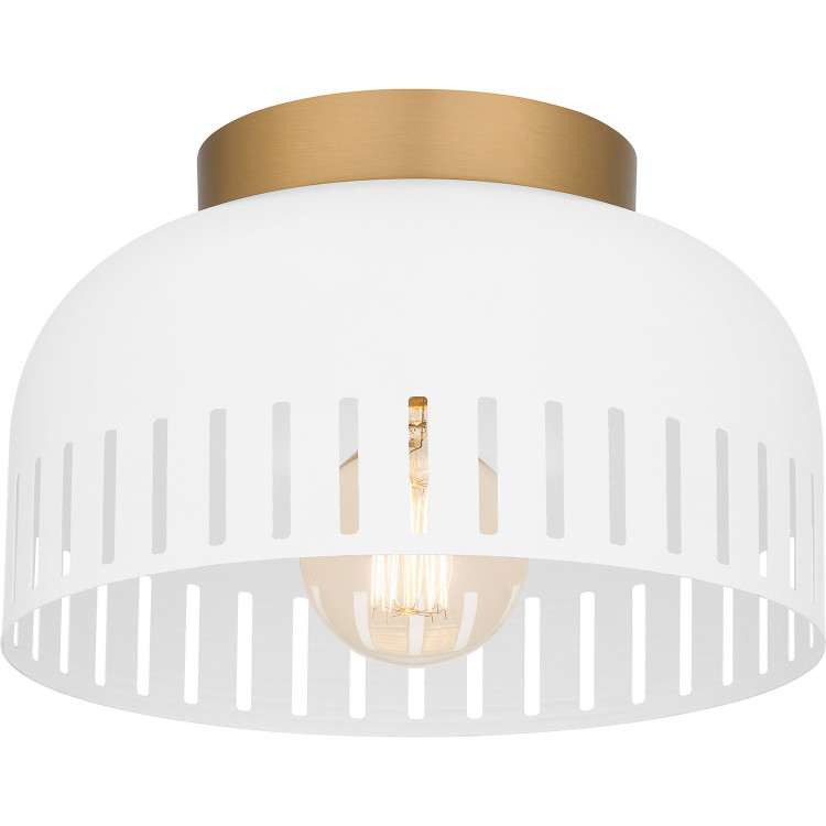 Quoizel - QFL6208W - One Light Flush Mount - Quoizel Flush Mount - Matte White Quoizel - QFL6208W - One Light Flush Mount - Quoizel Flush Mount - Matte White