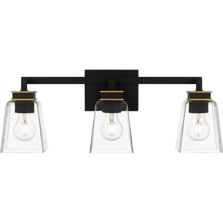 Quoizel - ALY8623MBK - Three Light Bath - Almany - Matte Black
