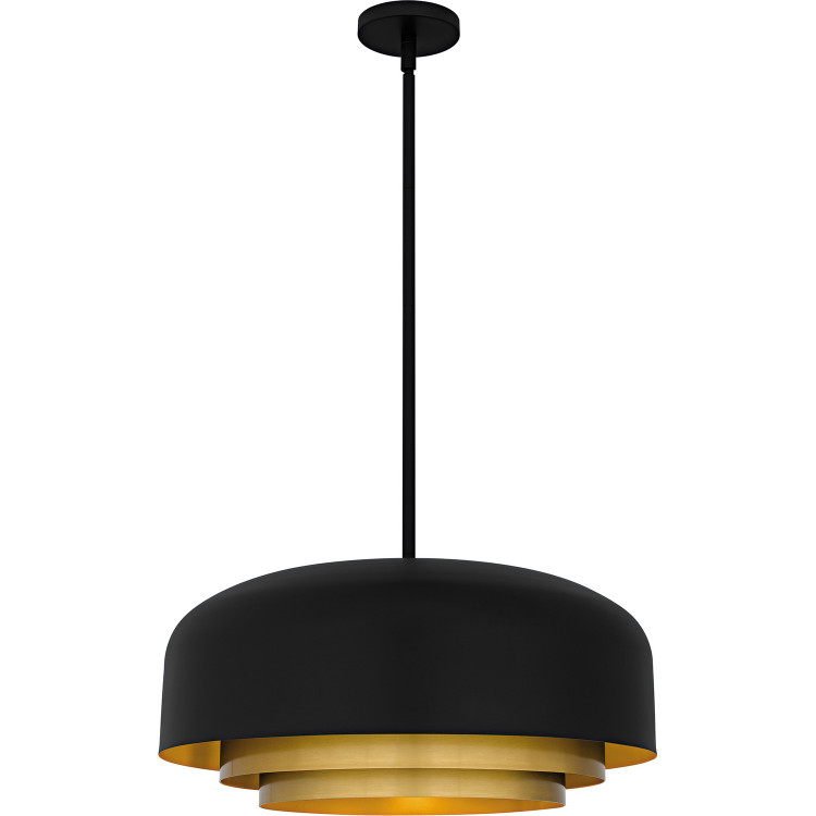 Quoizel - FRK2822MBK - Four Light Pendant - Frankie - Matte Black Quoizel - FRK2822MBK - Four Light Pendant - Frankie - Matte Black