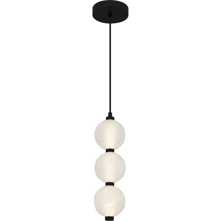 Quoizel - PCCAD1505MBK - LED Mini Pendant - Clarendon - Matte Black Quoizel - PCCAD1505MBK - LED Mini Pendant - Clarendon - Matte Black