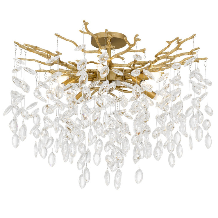 Quoizel - PCISO1726BRG - LED Semi-Flush Mount - Isobel - Brushed Gold