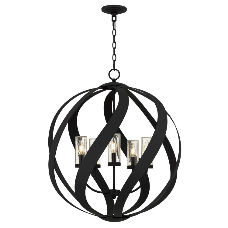Quoizel - BMS2826EK - Five Light Pendant - Blacksmith - Earth Black