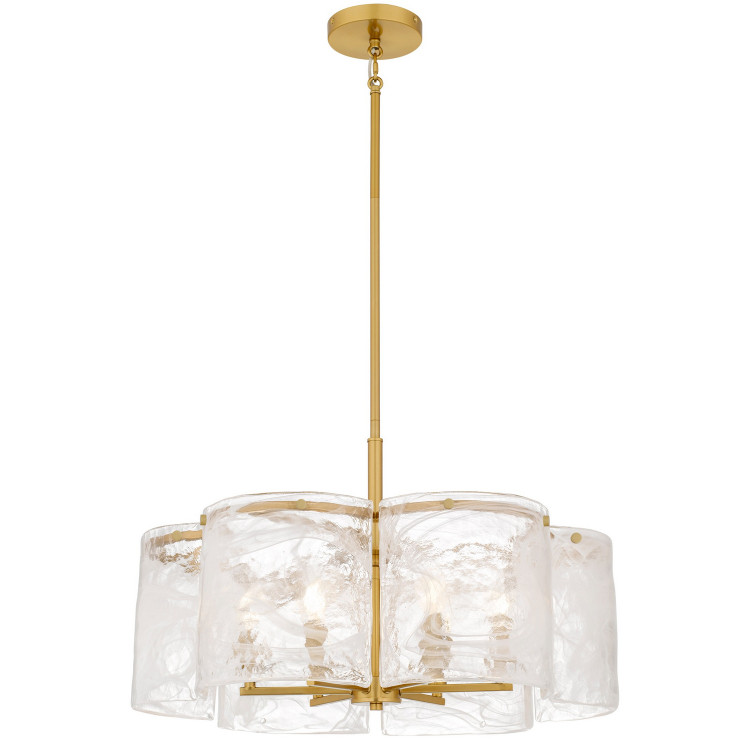 Quoizel - MAI2824BRG - Six Light Pendant - Maisie - Brushed Gold