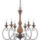 Quoizel Auburn Six Light Chandelier in Rustic Black - ABN5006RK Quoizel Auburn Six Light Chandelier in Rustic Black - ABN5006RK