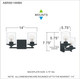 Quoizel Abner Two Light Bath in Matte Black - ABR8614MBK