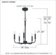 Quoizel Abner Five Light Chandelier in Matte Black - ABR5018MBK