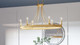 Quoizel Aspyn Six Light Island Chandelier in Light Gold - APN636LG