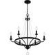 Quoizel Adelaide Six Light Chandelier in Matte Black - ADL5026MBK