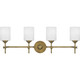 Quoizel Aria Four Light Bath in Weathered Brass - ARI8631WS