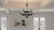 Quoizel Adelaide Nine Light Chandelier in Matte Black - ADL5030MBK