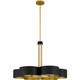 Quoizel Balsam Six Light Chandelier in Matte Black - BSM5028MBK