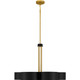 Quoizel Balsam Six Light Chandelier in Matte Black - BSM5028MBK