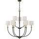 Quoizel Audley Nine Light Chandelier in Old Bronze - ADY5009OZ