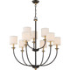 Quoizel Audley Nine Light Chandelier in Old Bronze - ADY5009OZ