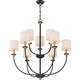 Quoizel Audley Nine Light Chandelier in Old Bronze - ADY5009OZ