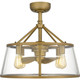 Quoizel Barlow Four Light Fandelier in Weathered Brass - BAW3122WS