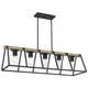 Quoizel Brockton Five Light Linear Chandelier in Grey Ash - BRT3542GK