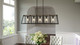 Quoizel Brockton Five Light Linear Chandelier in Grey Ash - BRT3542GK
