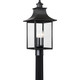 Quoizel - CCR9010K - Three Light Outdoor Post Lantern - Chancellor - Mystic Black Quoizel - CCR9010K - Three Light Outdoor Post Lantern - Chancellor - Mystic Black