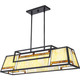Quoizel Atwater Four Light Island Chandelier in Matte Black - ATW439MBK