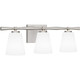 Quoizel Brindley Three Light Bath in Brushed Nickel - BID8623BN
