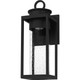 Quoizel Donegal One Light Outdoor Wall Mount in Matte Black - DGL8407MBK
