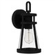 Quoizel Barber One Light Outdoor Wall Mount in Matte Black - BAB8406MBK Quoizel Barber One Light Outdoor Wall Mount in Matte Black - BAB8406MBK