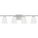 Quoizel Brindley Four Light Bath in Brushed Nickel - BID8631BN