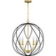 Quoizel Bryn Five Light Pendant in Aged Brass - BYN2824AB Quoizel Bryn Five Light Pendant in Aged Brass - BYN2824AB