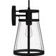 Quoizel Barber One Light Outdoor Wall Mount in Matte Black - BAB8409MBK Quoizel Barber One Light Outdoor Wall Mount in Matte Black - BAB8409MBK