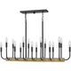 Quoizel Coda 16 Light Island Chandelier in Matte Black - COD139MBK